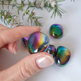 Rainbow Aura Quartz Tumbled
