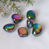 Rainbow Aura Quartz Tumbled