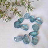 Aqua Aura Quartz Tumbles