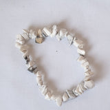 White Howlite Chip Bracelet