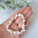 White Howlite Chip Bracelet
