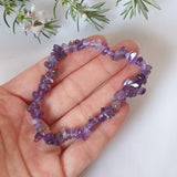 Amethyst Chip Bracelet