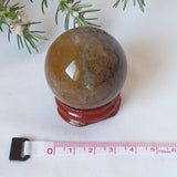 Ocean Jasper Sphere With Stand