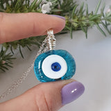 Evil Eye Necklace - Silver