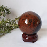 Mahogany Obsidian Sphere With Stand #2