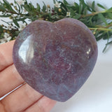 Ruby in Kyanite Heart Slice #3