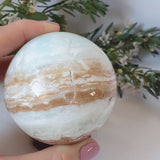 Caribbean Calcite Sphere With Stand