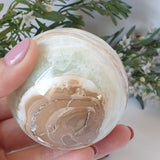 Caribbean Calcite Sphere With Stand