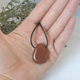 Goldstone Necklace - Wax Cord
