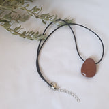 Goldstone Necklace - Wax Cord