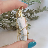 Pink Opal Necklace - Gold