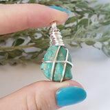 Turquoise Necklace - Silver