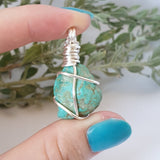 Turquoise Necklace - Silver