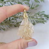 Citrine Necklace - Gold