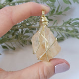 Citrine Necklace - Gold