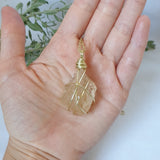 Citrine Necklace - Gold