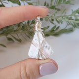 Mangano Calcite Necklace - Silver