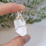 Mangano Calcite Necklace - Silver