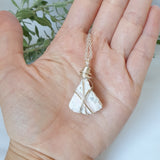 Mangano Calcite Necklace - Silver