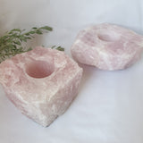 Rose Quartz Tea Light Holder