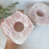 Rose Quartz Tea Light Holder