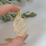Citrine Necklace - Gold