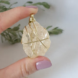 Citrine Necklace - Gold