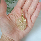 Citrine Necklace - Gold