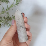 Tourmalinated Quartz Point
