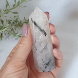 Tourmalinated Quartz Point