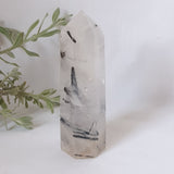 Tourmalinated Quartz Point