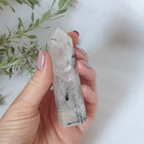 Tourmalinated Quartz Point