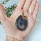 Agate Necklace - Gold