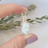 Aquamarine Necklace (AA Grade)- Silver