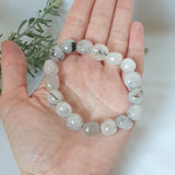 Tourmalinated Quartz Tumbled Bracelet