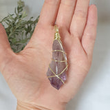Amethyst Necklace - Gold