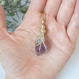 Amethyst Necklace - Gold