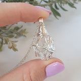Herkimer Diamond Necklace - Silver