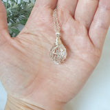 Herkimer Diamond Necklace - Silver
