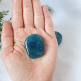 Blue Apatite Plam Stone
