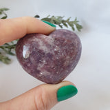 Lepidolite Heart
