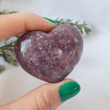 Lepidolite Heart