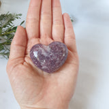 Lepidolite Heart
