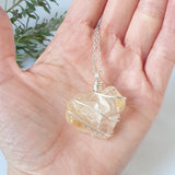 Citrine Necklace - Silver