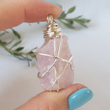 Kunzite Necklace - Silver