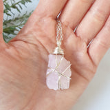 Kunzite Necklace - Silver