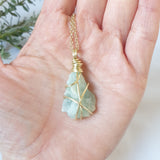 Aquamarine Necklace - Gold
