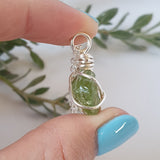 Peridot Necklace - Silver
