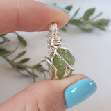 Peridot Necklace - Silver