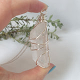 Clear Quartz Necklace - Silver